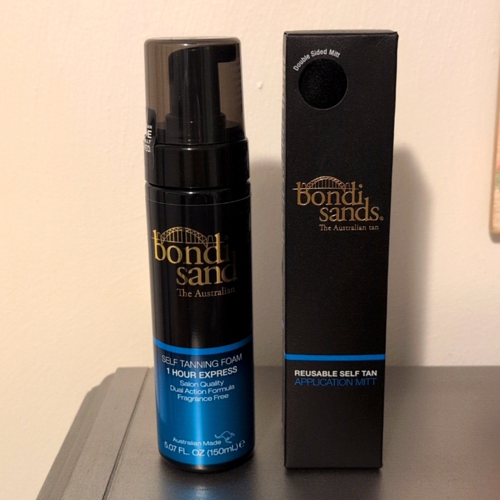 Bondi Sands Self Tanning Foam 1 Hour Express and Reusable Application Mitt - New